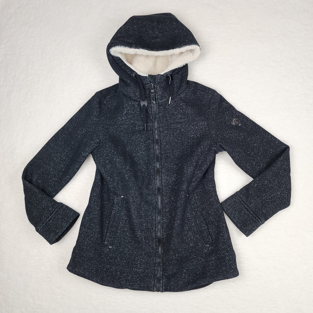 1 Madison Expedition Heritage Collection Jacket Women's S Black Faux Fur Hooded